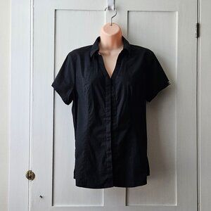 Express Stretch Cotton Shirt | Black | L